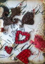 Orecchini in pelle fatti a mano