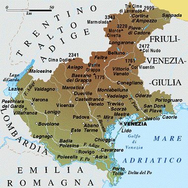 La storia del Veneto